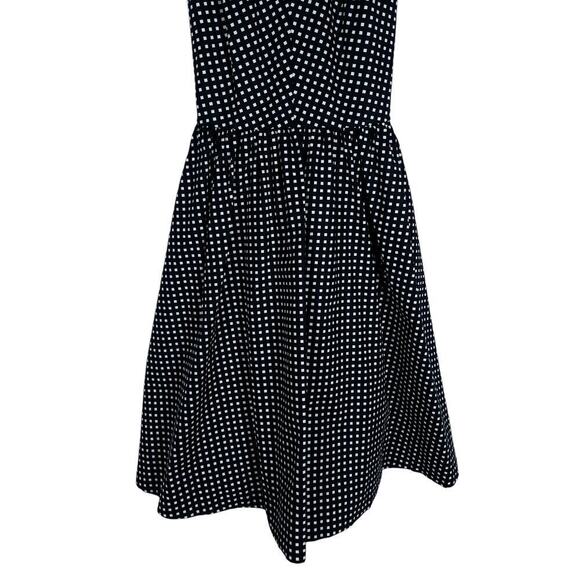 Kate Spade Mini Dress 2 Black White Diamond Pattern Feminine Coquette Preppy - Picture 3 of 7